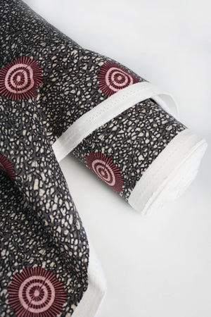 Umbria - Printed Cotton Drill | Berry Compote