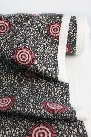 Umbria - Printed Cotton Drill | Berry Compote