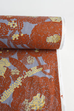 Sara - Printed Cotton Duck |  Tiger's eye