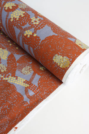 Sara - Printed Cotton Duck |  Tiger's eye