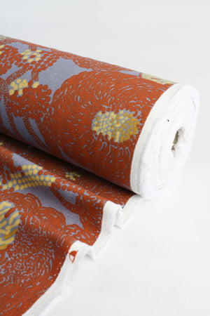 Sara - Printed Cotton Duck |  Tiger's eye