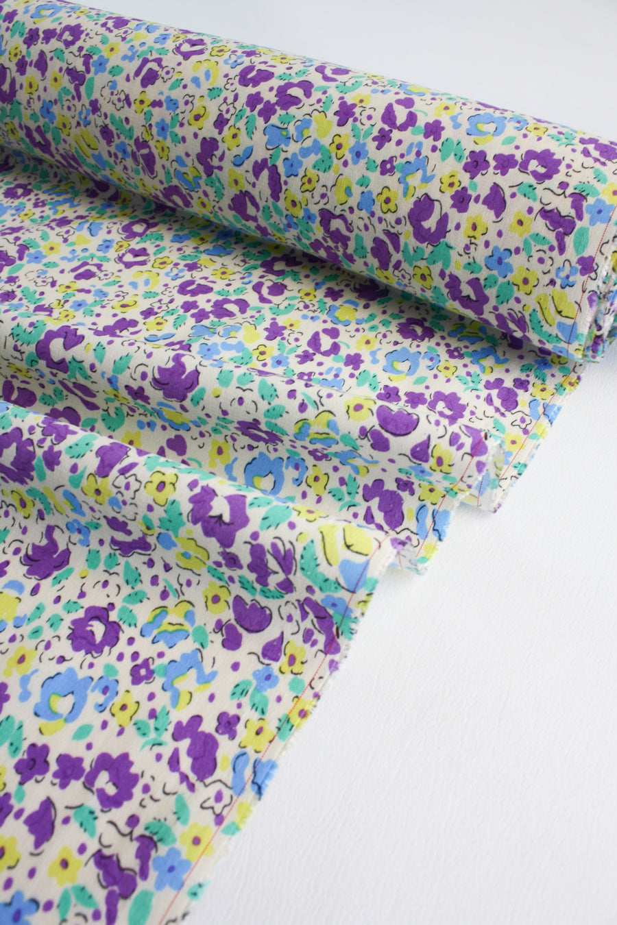 Midori - Printed Viscose Crepe | Grape