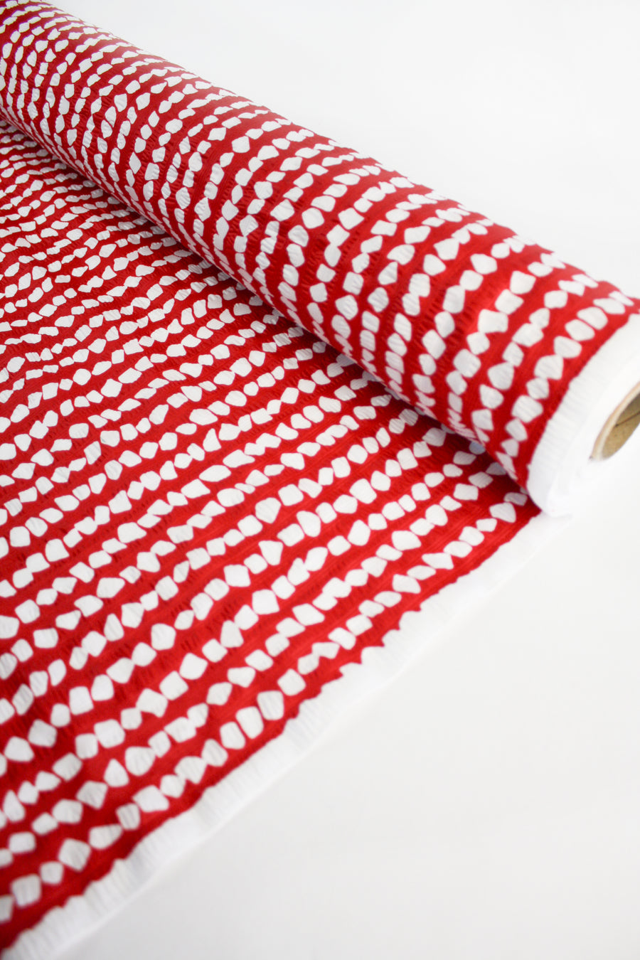 Tokyo - Printed Seersucker Cotton | Venetian Red