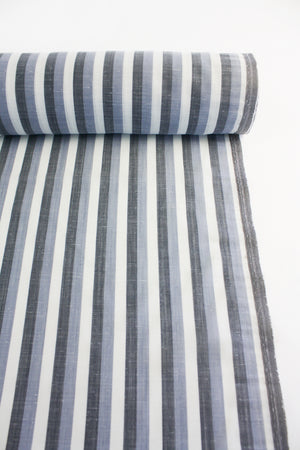 Katrina - Linen Stripe Shirting | Pebble