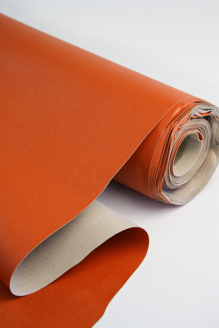 Textured Upholstery Vinyl | Tangerine