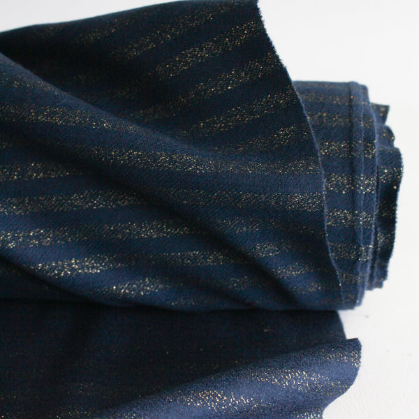 Grace - Merino Lurex | Navy (LAST CUT - 2.2M)