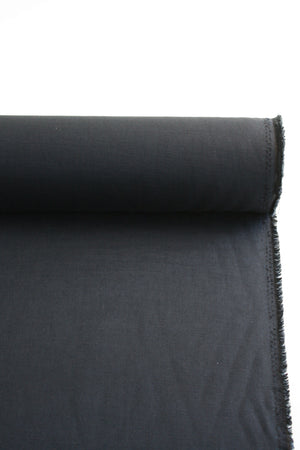 Emi - Slubbed Linen Voile | Charcoal