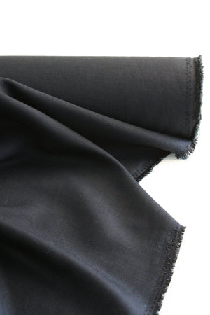 Emi - Slubbed Linen Voile | Charcoal