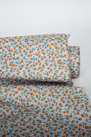 Mélina - Printed Cotton Poplin | Powder (LAST CUT 2.1M)