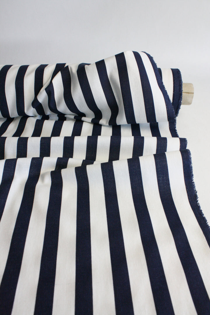 Joshua - Striped Linen | Oxford Blue Remnant (1.6M)