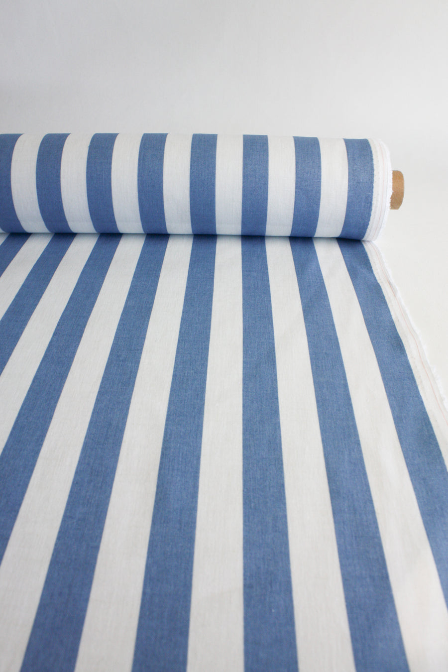 Joshua - Striped Linen | Baby Blue