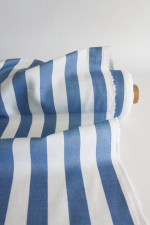 Joshua - Striped Linen | Baby Blue