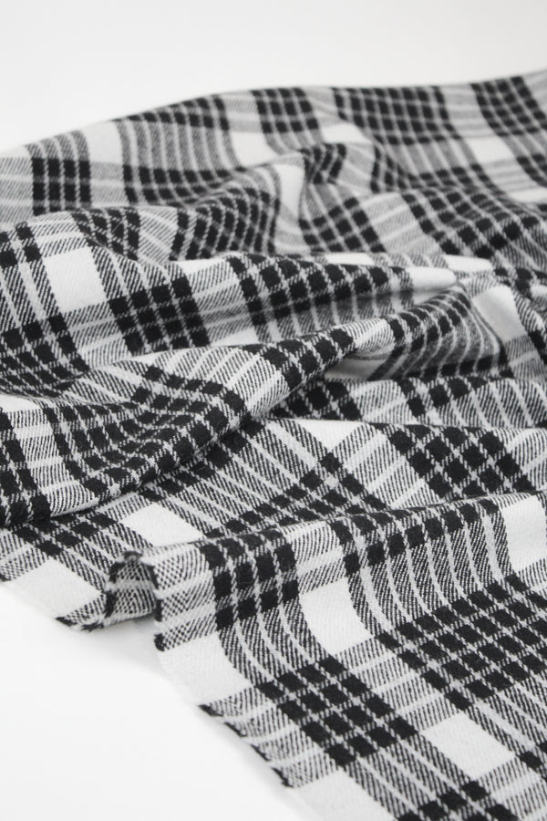 Aosta  - Plaid Wool Coating | Monochrome Remnant (2.8M)