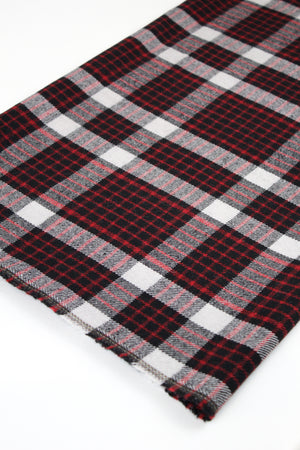 Aosta  - Plaid Wool Coating | Red Remnant (1.6M)