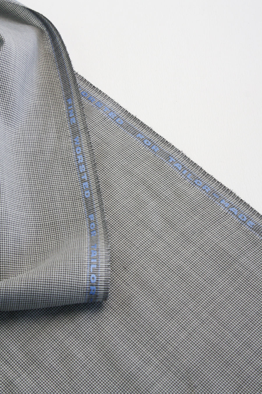 L.V Suiting #1 - Puppytooth Wool Silk | Salt & Pepper