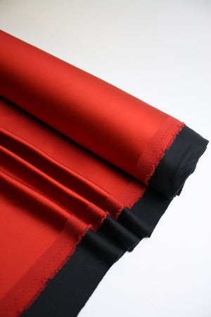 Bonded Nadine - Stretch Satin | Chilli