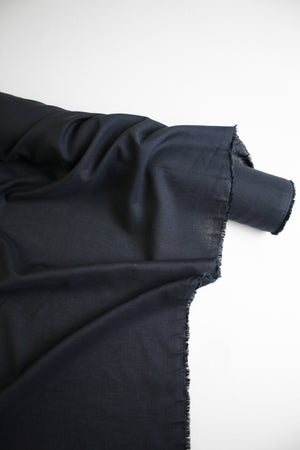 Emi - Slubbed Linen Voile | Midnight #7