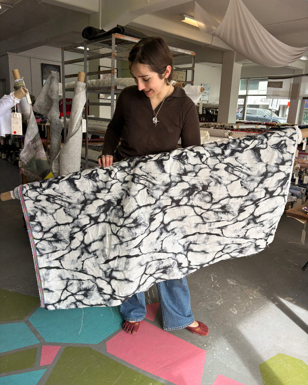 Ripple - Screen-Printed Linen | Ocean