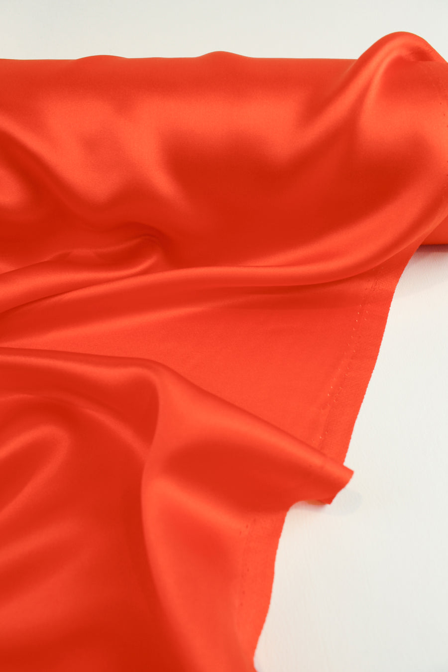 Italian Silk Satin | Tangerine