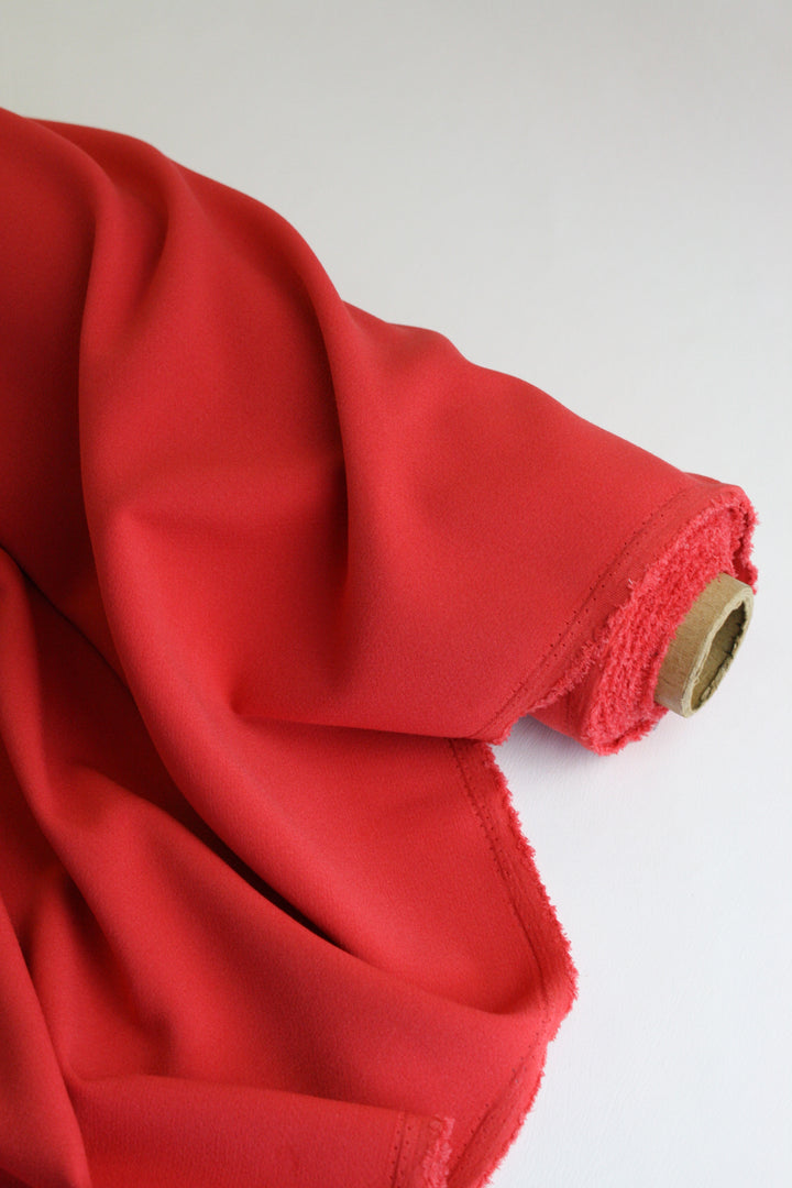 Cannelloni - Double Woven Crepe | Crimson