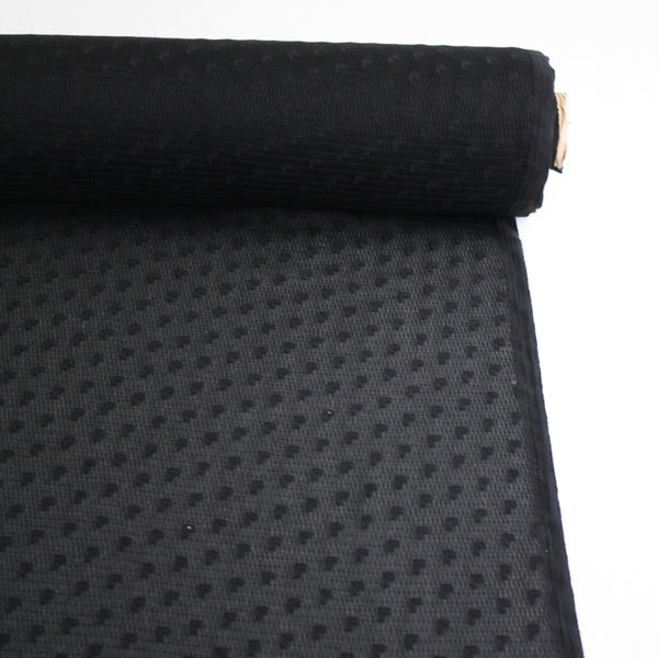 Dobby - Textured Chiffon | Ink Remnant (2M)