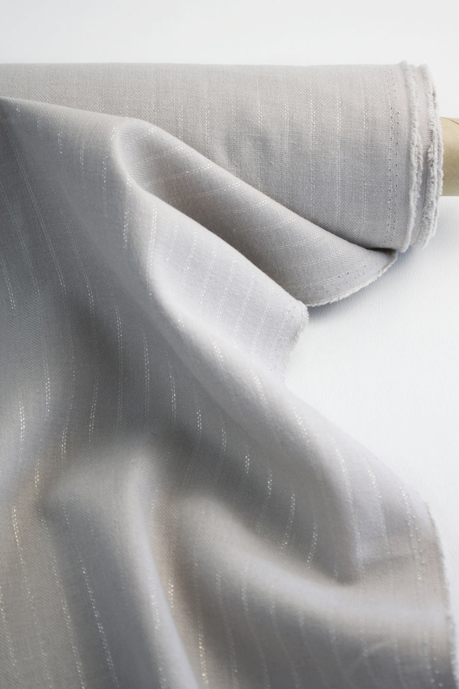 Supriya - Chevron Lurex Linen | Scotch Oat