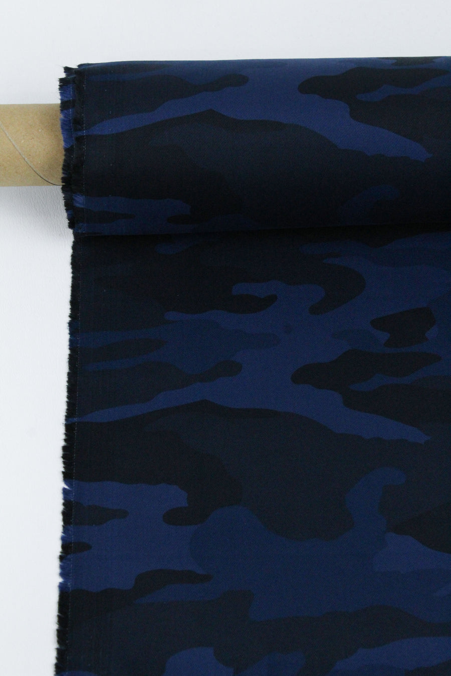 Meisai - Camo Cotton Drill | Indigo (LAST CUT - 2.4M)