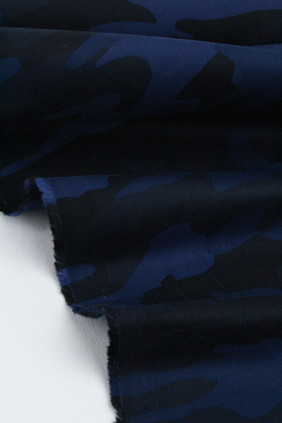 Meisai - Camo Cotton Drill | Indigo (LAST CUT - 2.4M)