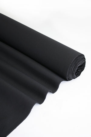 Emporium - Stretch Linen | Noir (LAST CUT - 1.4M)