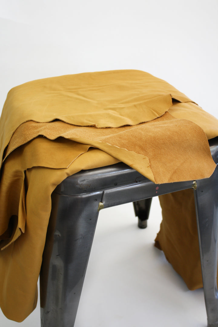 New Zealand Leather Hide - Full Grain | Ochre