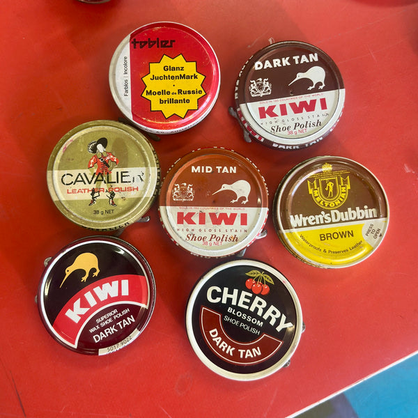 Vintage Shoe Polish Tins