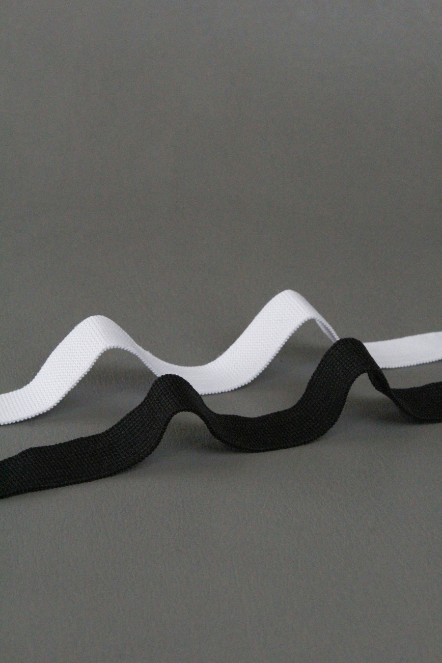 NZ Made Elastic - Black & White