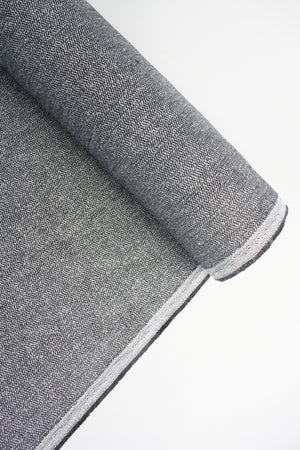 Brittany - Italian Herringbone Linen Jacquard | Cliff