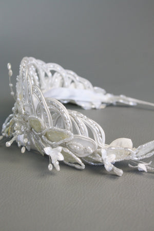 Vintage Pearl Embellished Head Piece #9