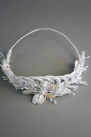 Vintage Pearl Embellished Head Piece #9