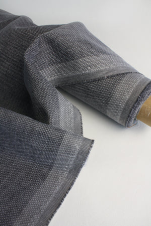 Castaway - Italian Basketweave Brushed Cotton | Smoke