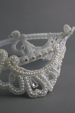 Vintage Pearl Embellished Head Piece #12