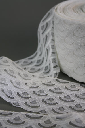 #63 Archival Dutch Chantilly Lace - 8.5cm | White