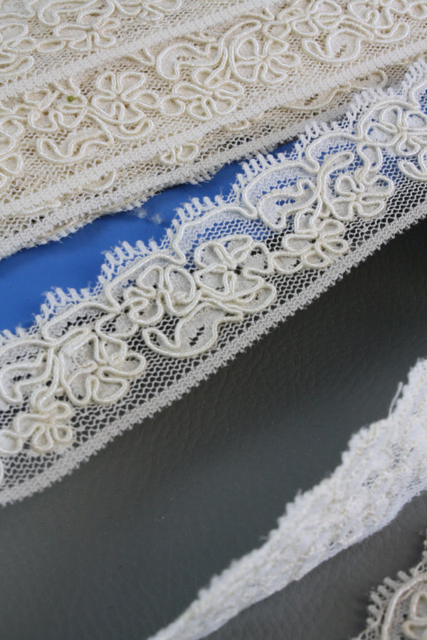 #55 Archival Corded Lace - 3cm | Cream