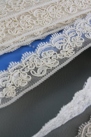 #55 Archival Corded Lace - 3cm | Cream