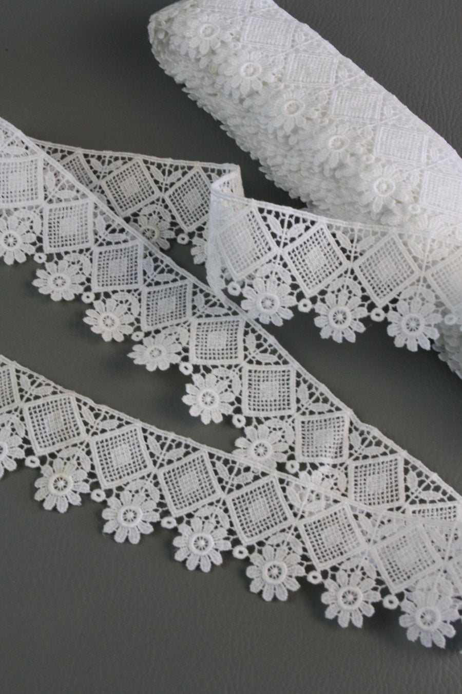 #62 Archival Austrian Guipure Lace - 5cm | White