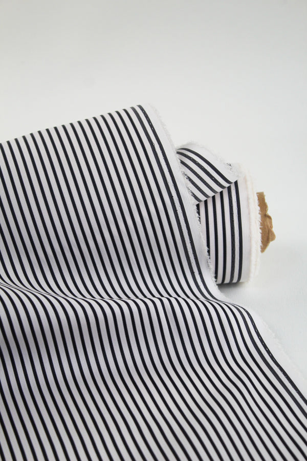 Escada - Yarn Dyed Stripe Shirting | Monochrome Remnant (2M)