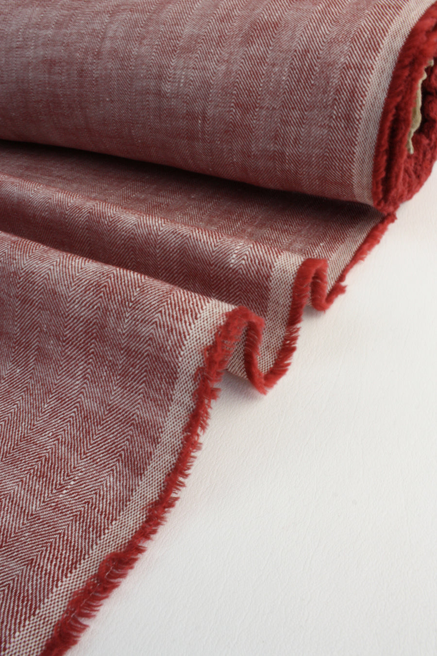 Domenico - Italian Chevron Linen | Mars