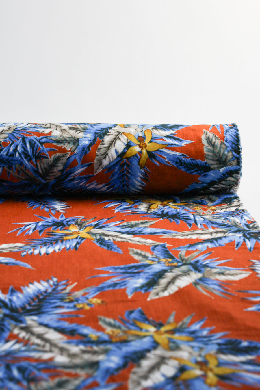 Leonardo - Printed Linen | Paprika