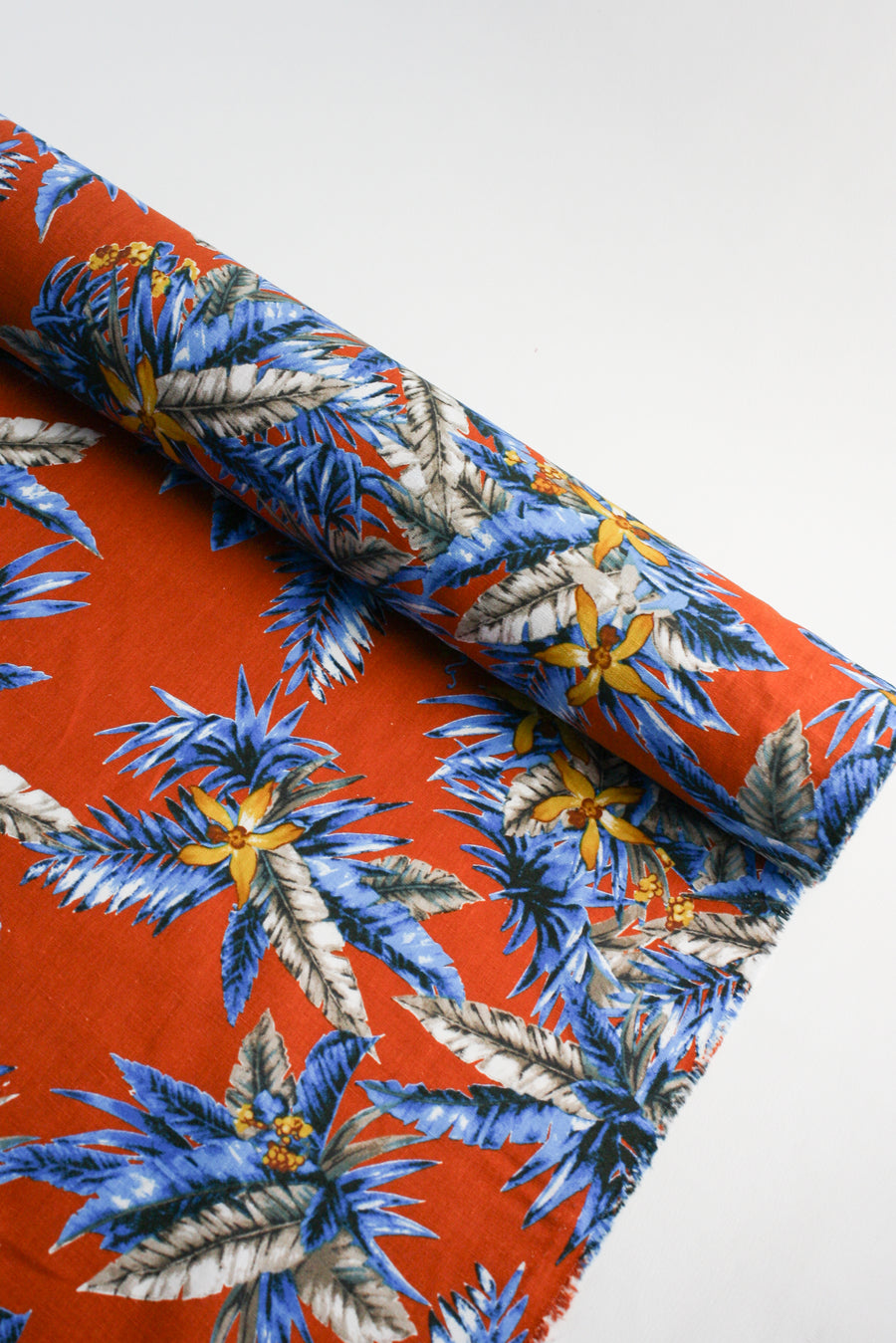 Leonardo - Printed Linen | Paprika