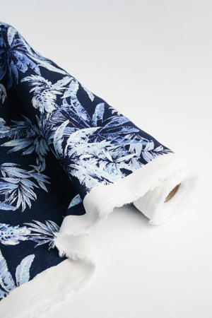 Leonardo - Printed Linen | Electric