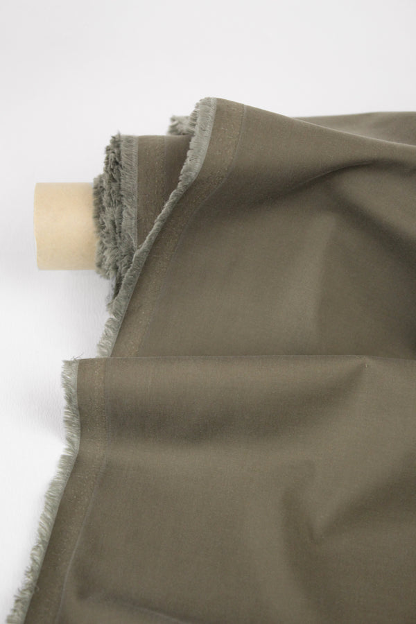 Ellis - Cotton Cupro Shirting | Military (LAST CUT - 3M)