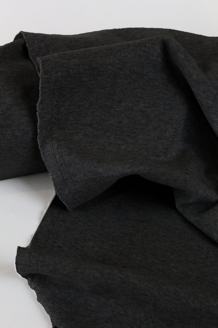 Cotton Rib Knit | Graphite