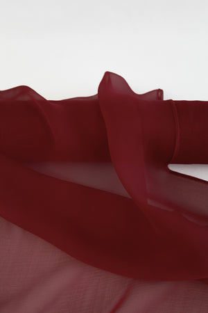 Italian Silk Georgette | Crimson