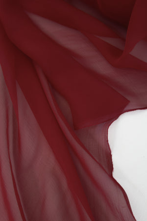 Italian Silk Georgette | Crimson